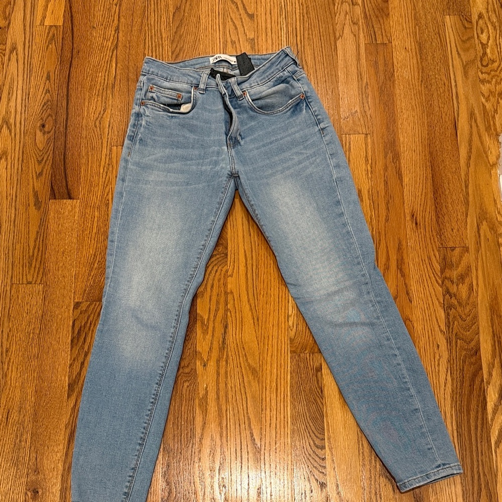 Zara Light Blue Women’s Jeans - Unbranded Stretch Denim skinny